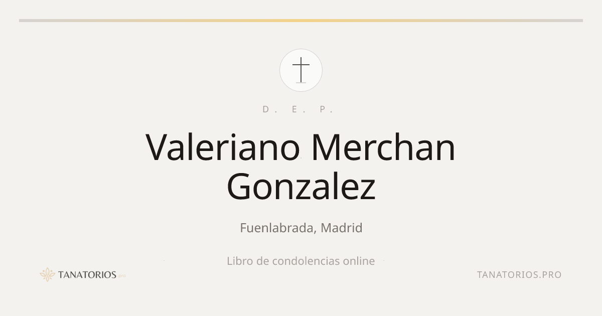 Memorial de Valeriano Merchan Gonzalez