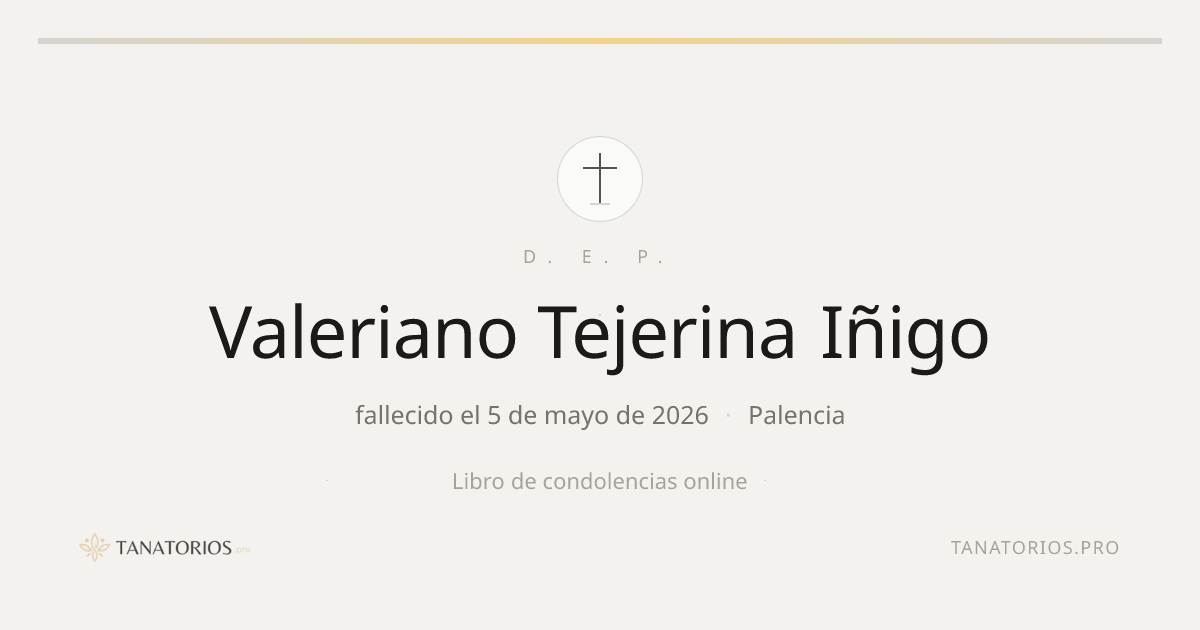 Memorial de Valeriano Tejerina Iñigo