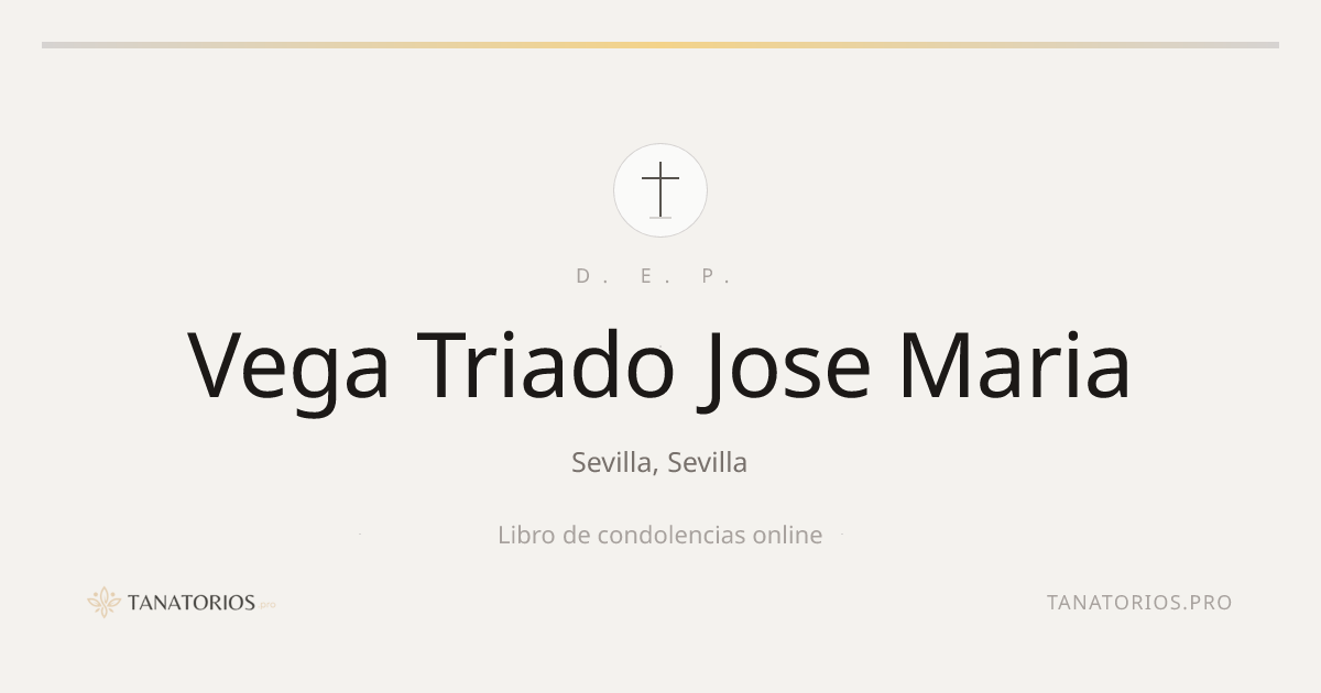 Memorial de Vega Triado Jose Maria