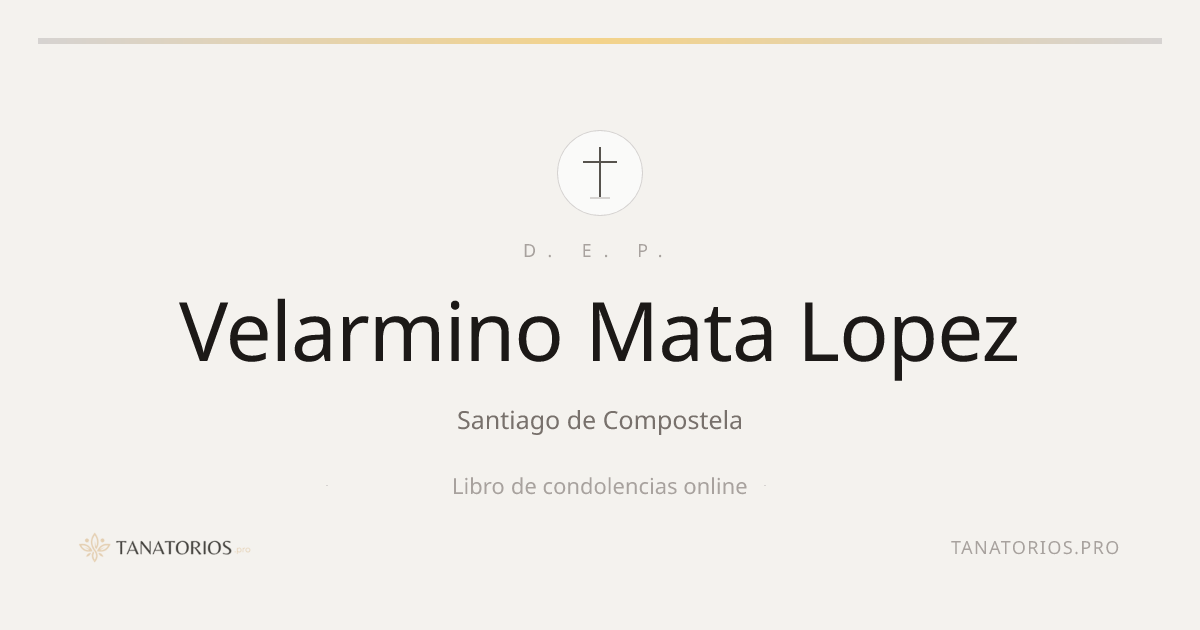 Memorial de Velarmino Mata Lopez