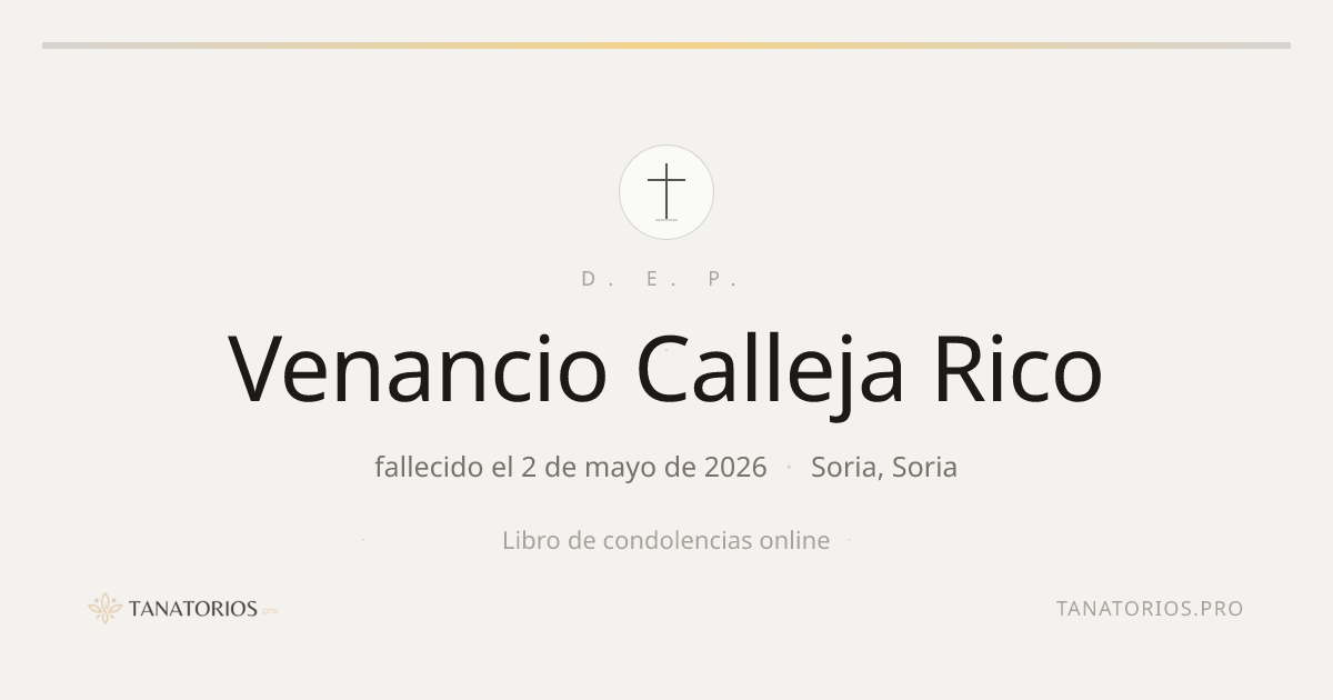 Memorial de Venancio Calleja Rico