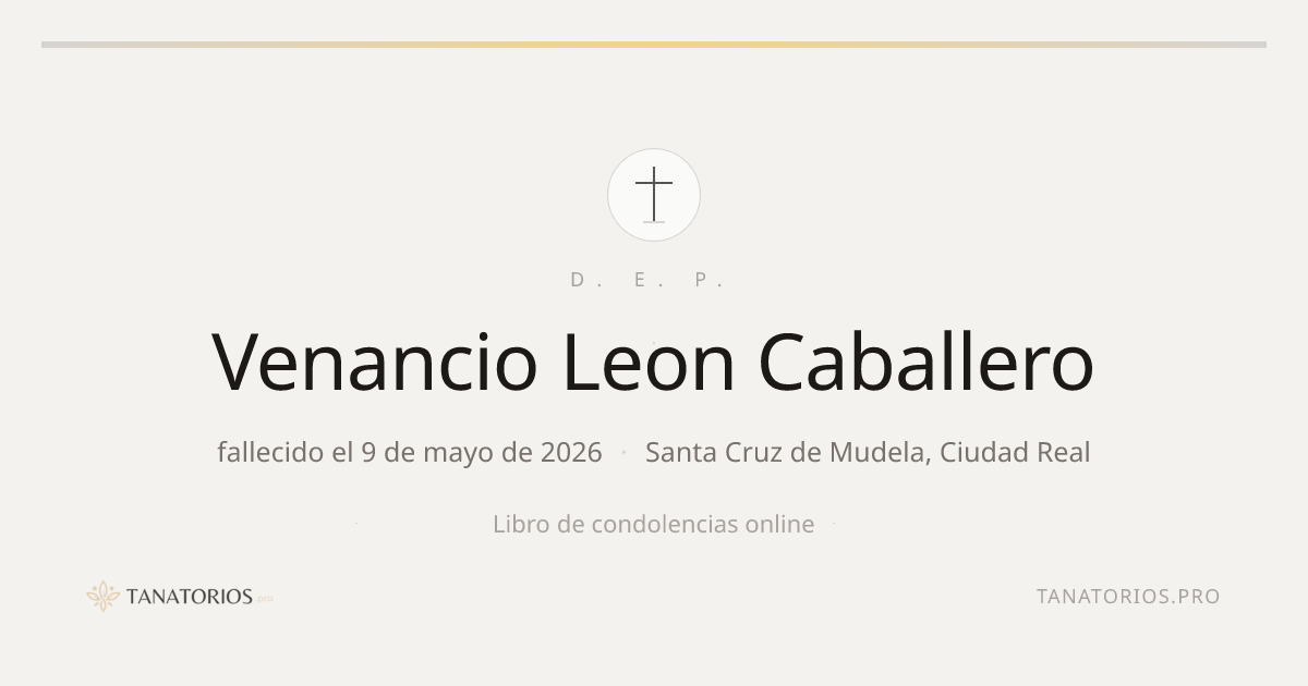 Memorial de Venancio Leon Caballero