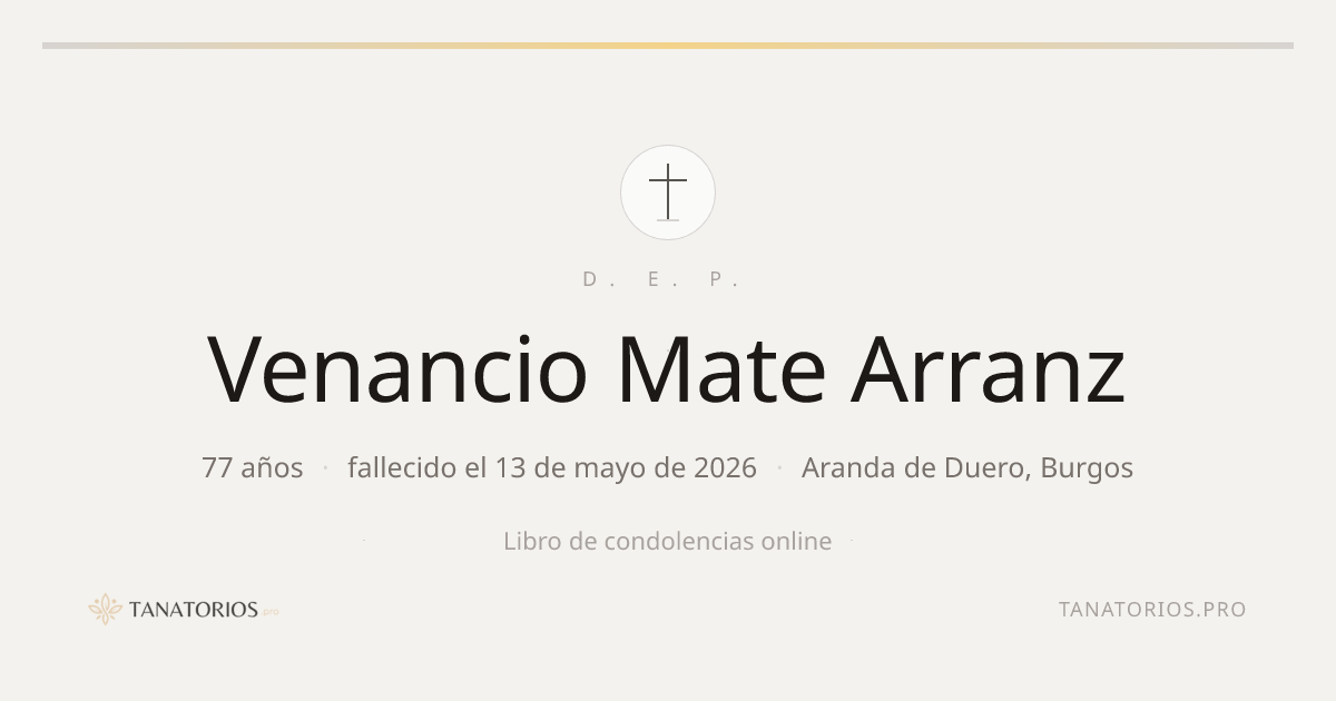 Memorial de Venancio Mate Arranz