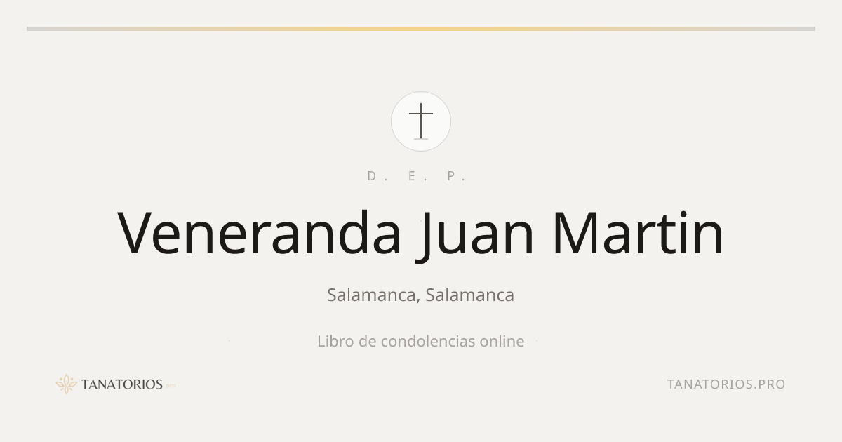 Memorial de Veneranda Juan Martin