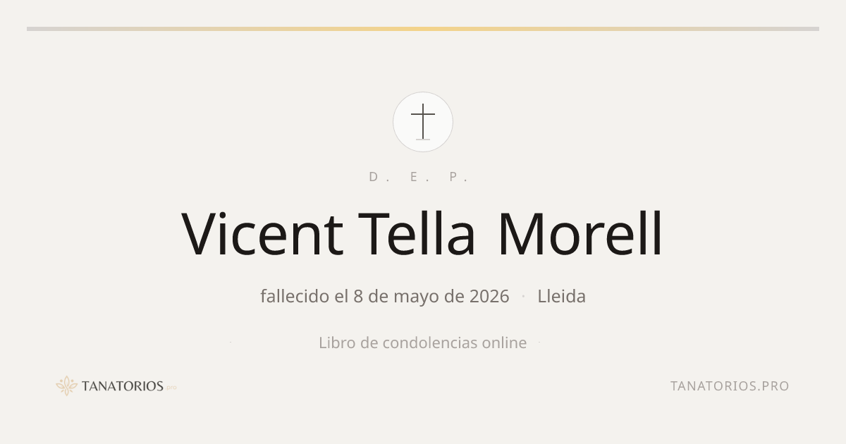 Memorial de Vicent Tella Morell
