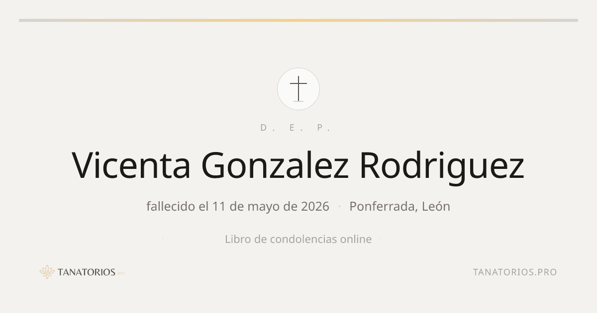 Memorial de Vicenta Gonzalez Rodriguez