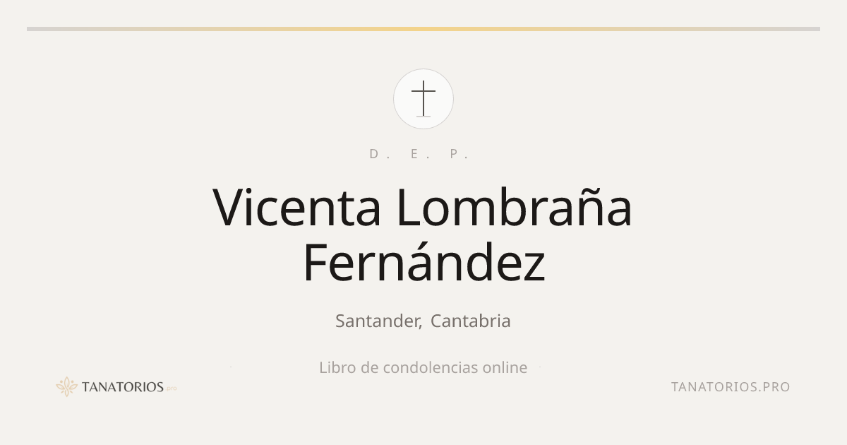 Memorial de Vicenta Lombraña Fernández
