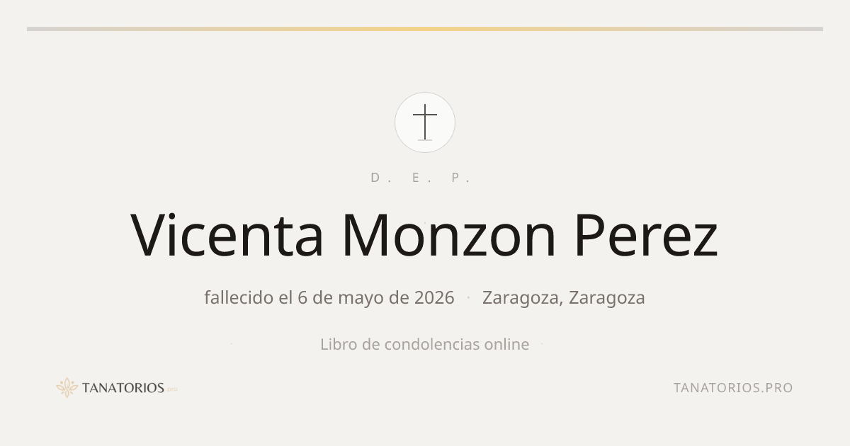 Memorial de Vicenta Monzon Perez