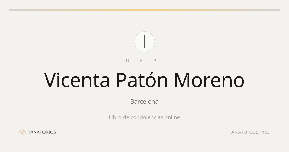 Memorial de Vicenta Patón Moreno