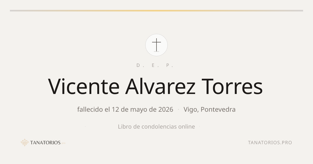 Memorial de Vicente Alvarez Torres
