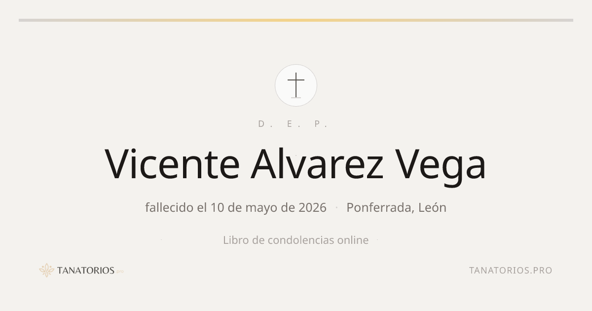 Memorial de Vicente Alvarez Vega