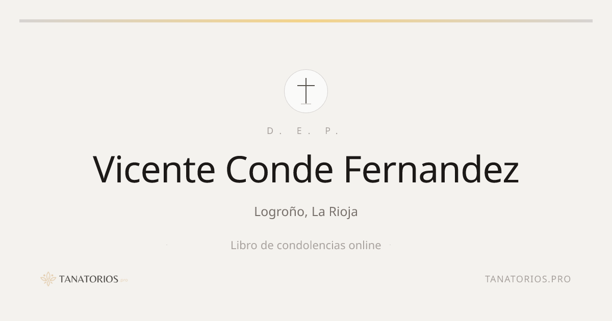 Memorial de Vicente Conde Fernandez