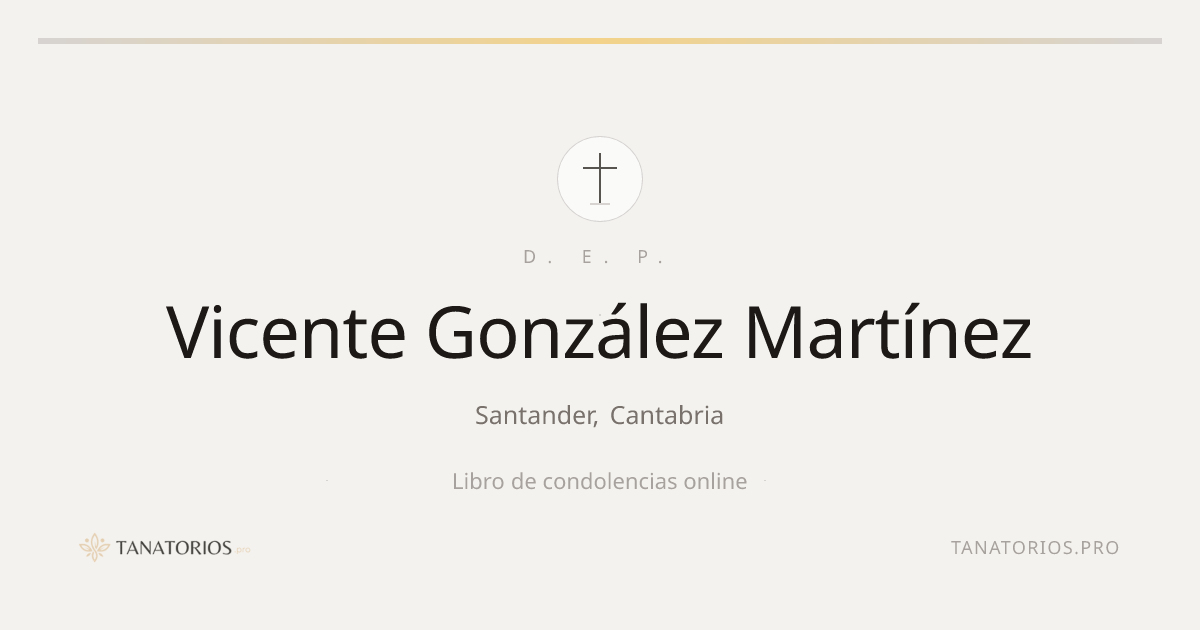 Memorial de Vicente González Martínez
