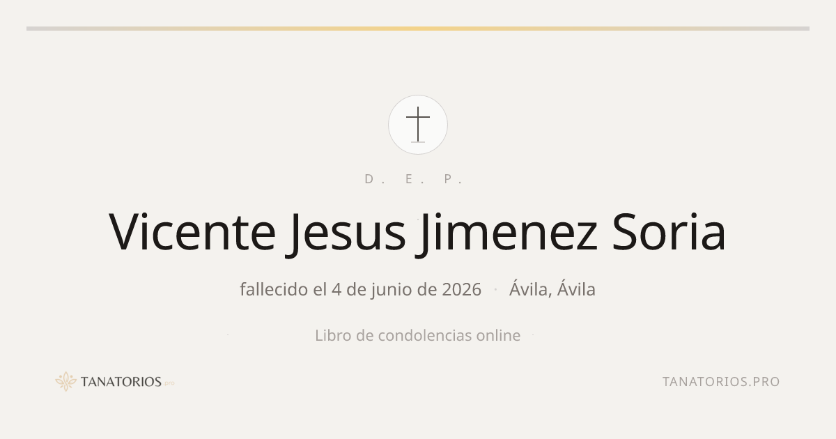 Memorial de Vicente Jesus Jimenez Soria