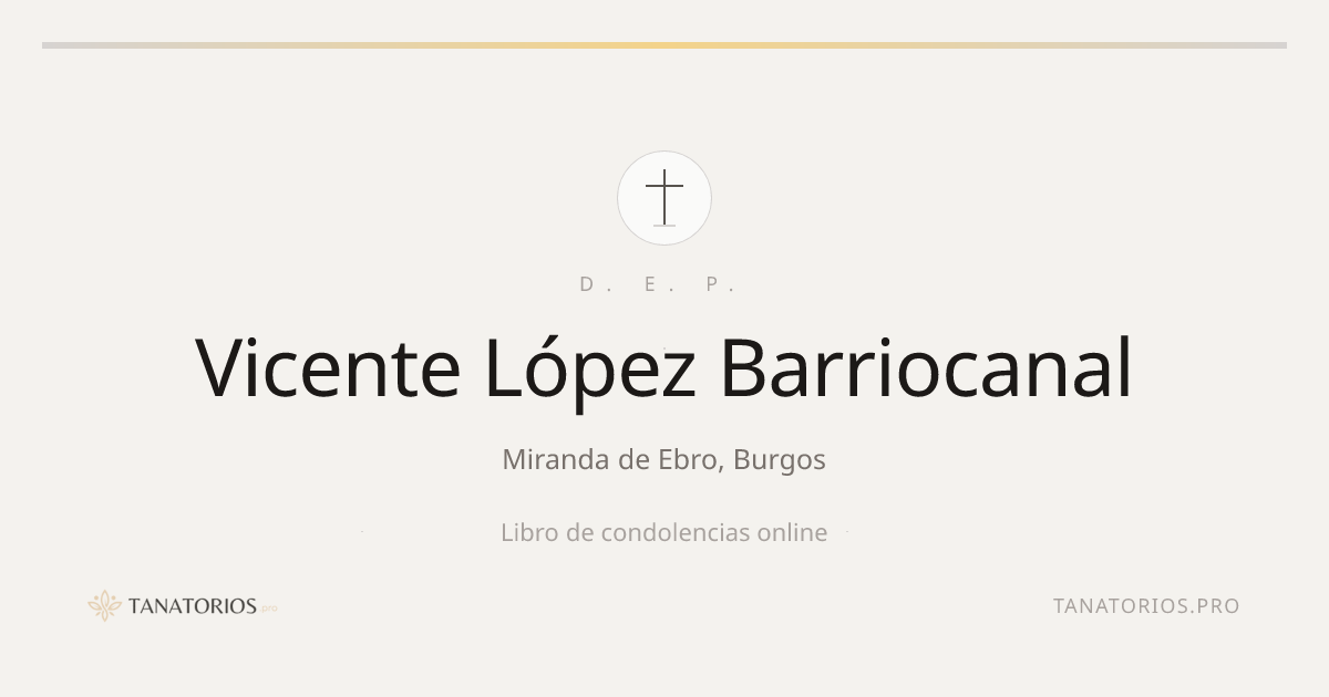 Memorial de Vicente López Barriocanal