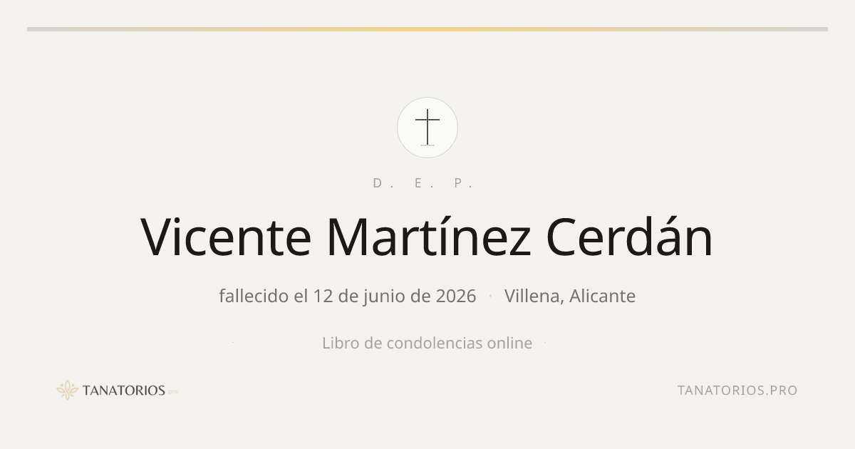 Memorial de Vicente Martínez Cerdán