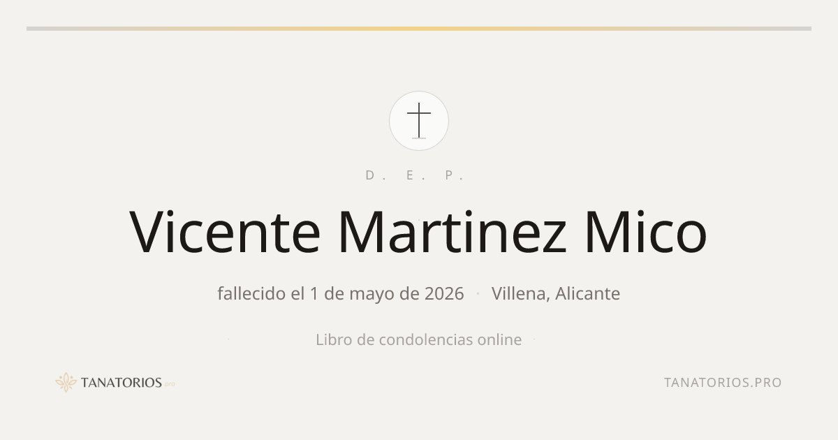 Memorial de Vicente Martinez Mico