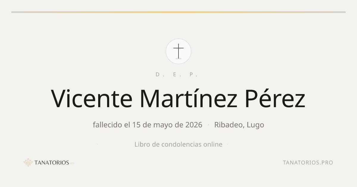Memorial de Vicente Martínez Pérez