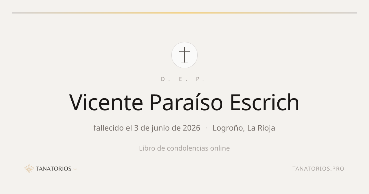Memorial de Vicente Paraíso Escrich