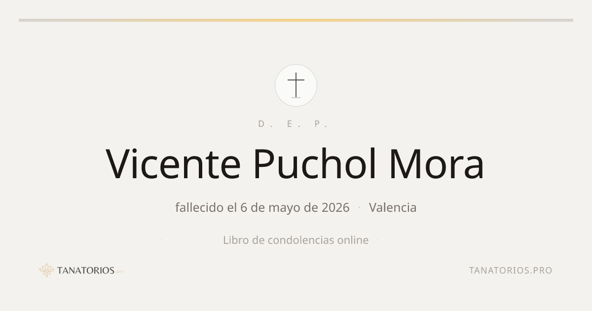Memorial de Vicente Puchol Mora