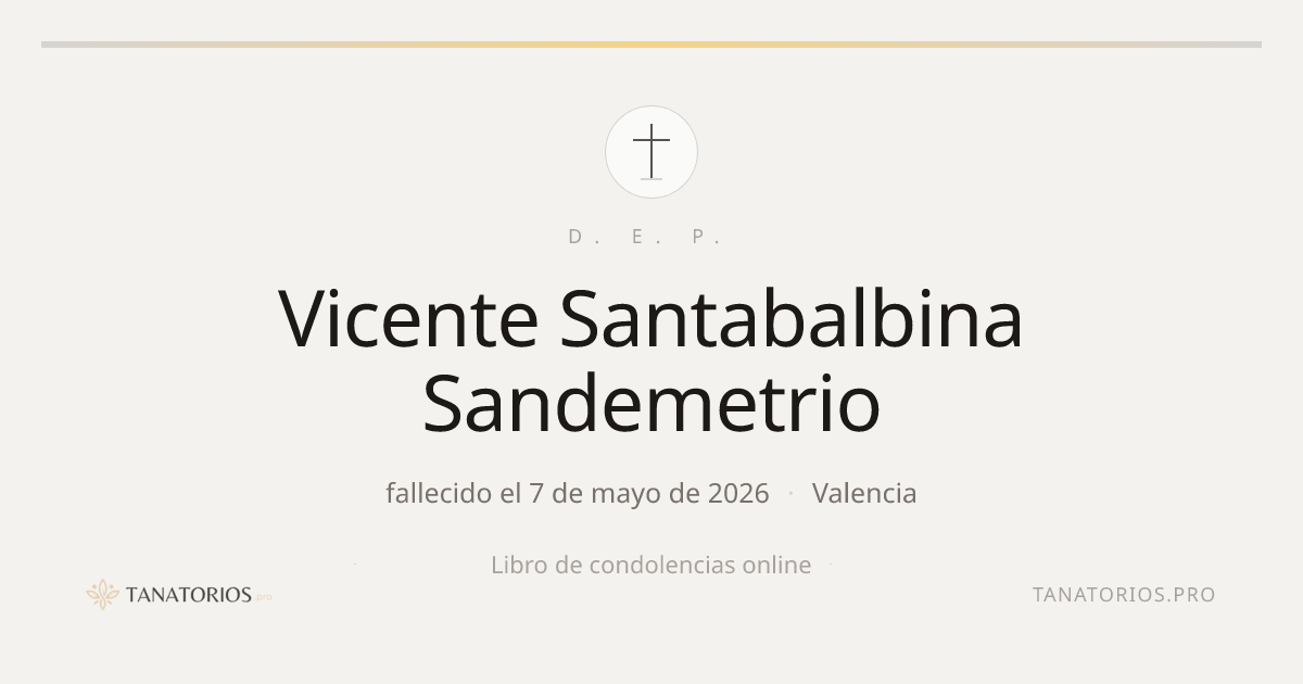 Memorial de Vicente Santabalbina Sandemetrio
