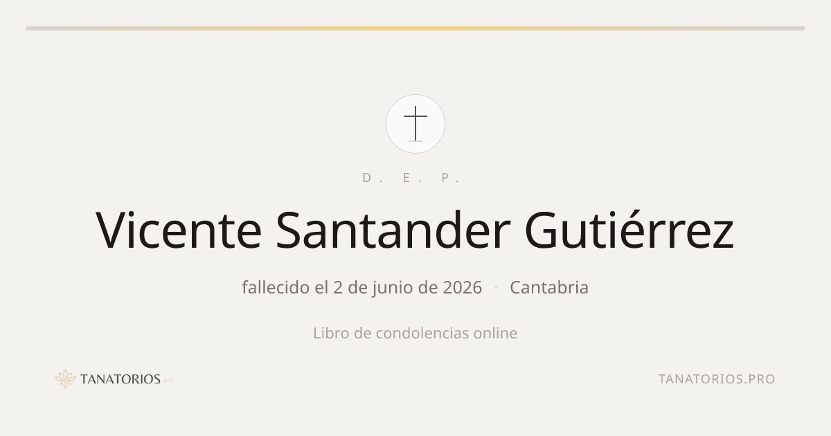 Memorial de Vicente Santander Gutiérrez