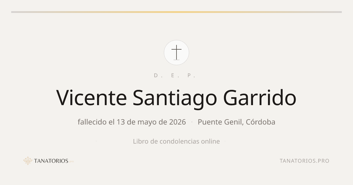 Memorial de Vicente Santiago Garrido