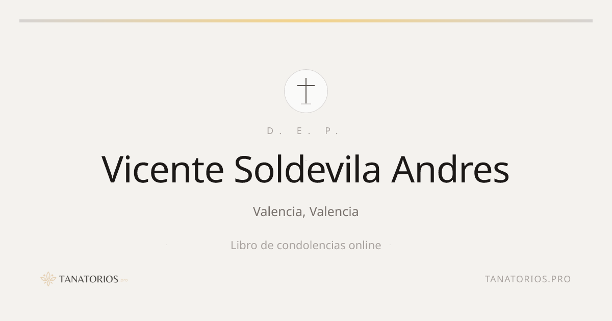 Memorial de Vicente Soldevila Andres