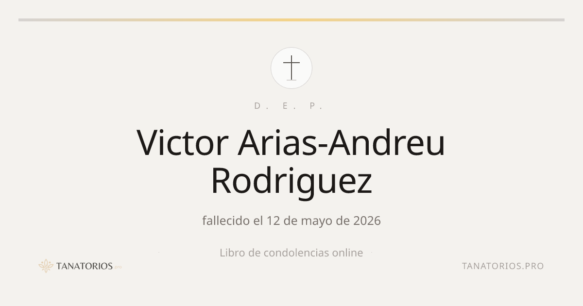 Memorial de Victor Arias-Andreu Rodriguez