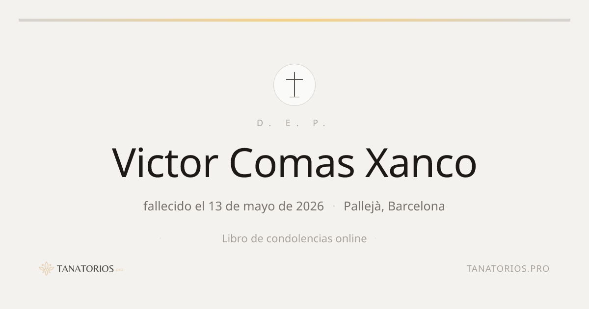 Memorial de Victor Comas Xanco
