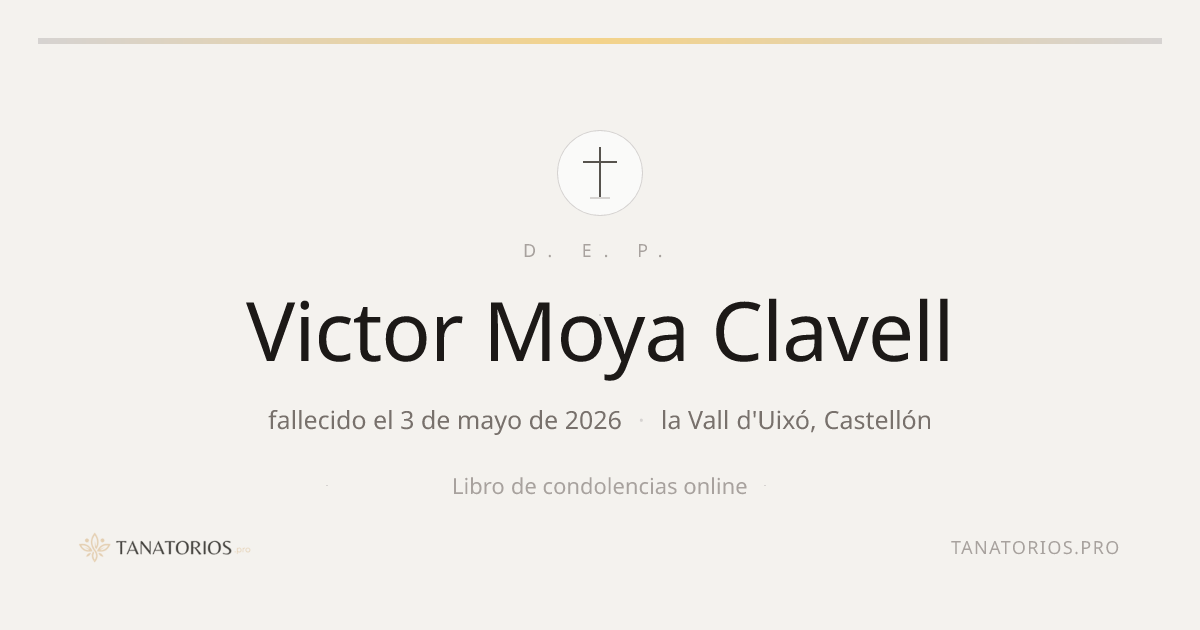 Memorial de Victor Moya Clavell