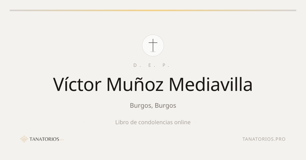 Memorial de Víctor Muñoz Mediavilla