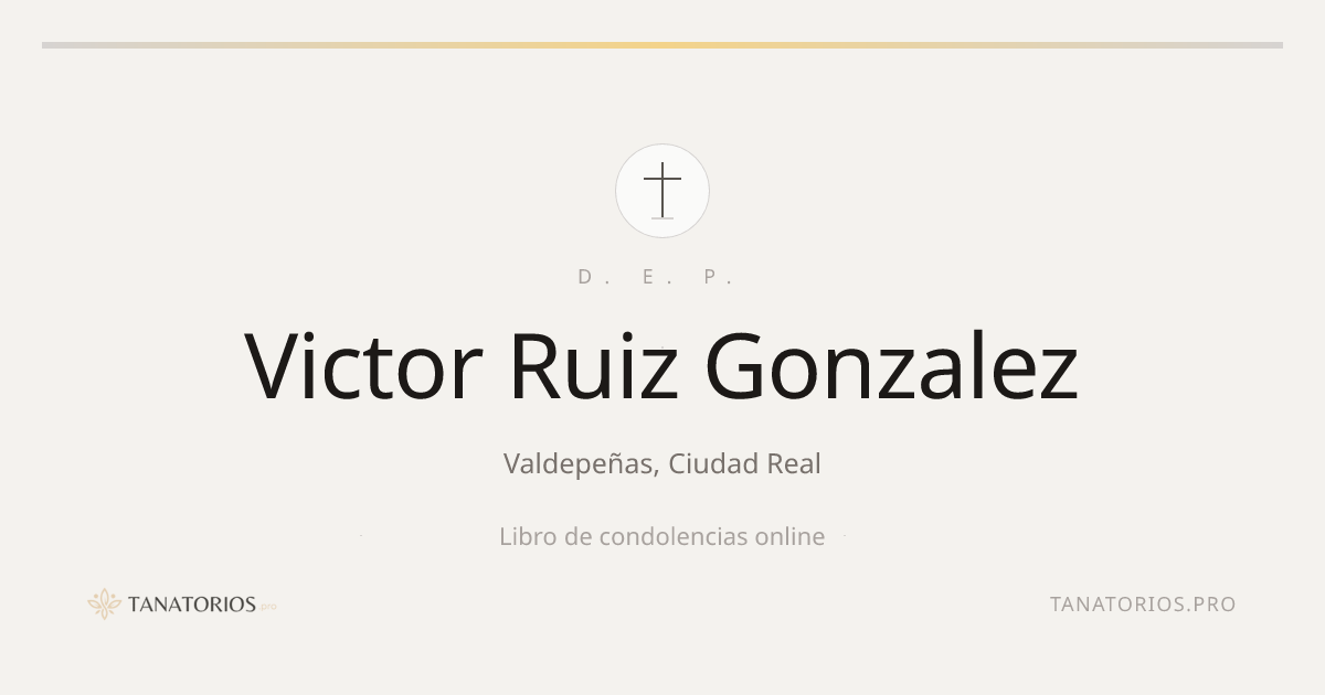 Memorial de Victor Ruiz Gonzalez