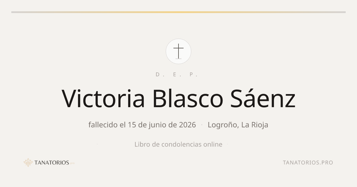 Memorial de Victoria Blasco Sáenz