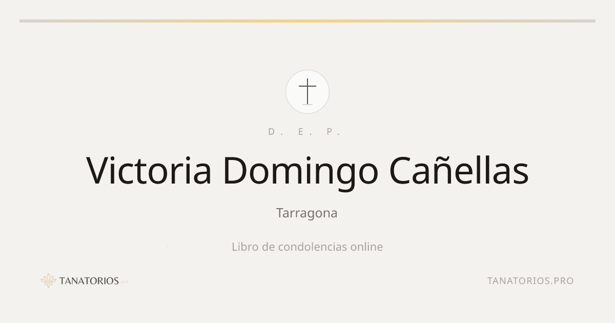 Memorial de Victoria Domingo Cañellas