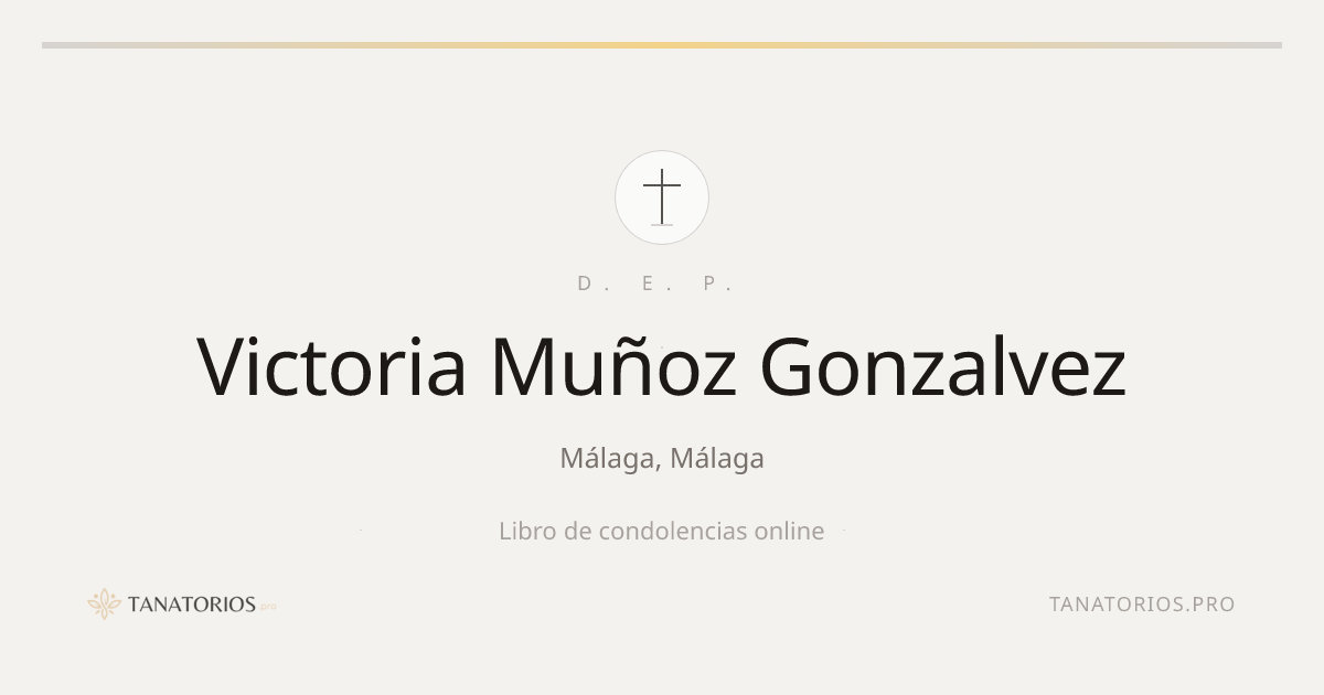 Memorial de Victoria Muñoz Gonzalvez