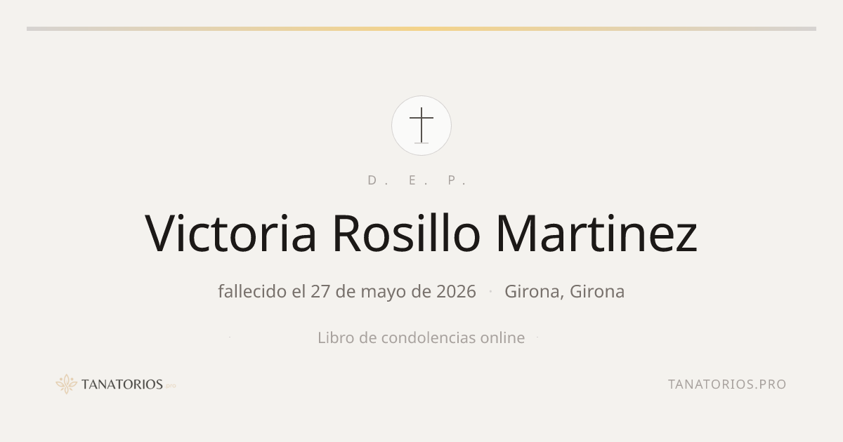Memorial de Victoria Rosillo Martinez