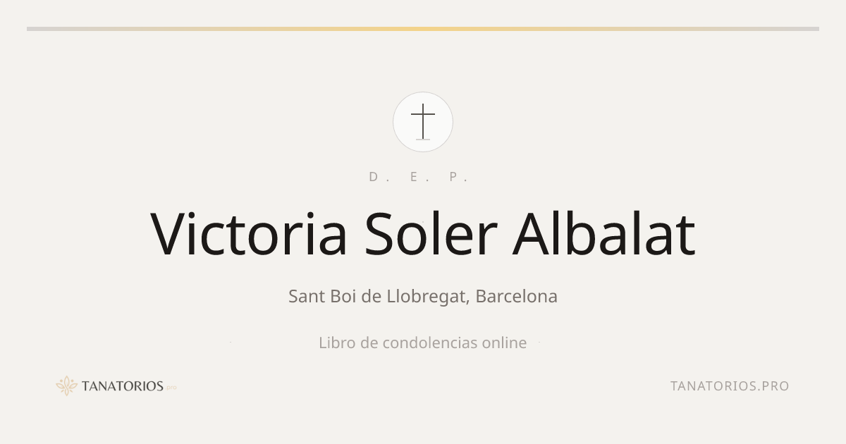 Memorial de Victoria Soler Albalat