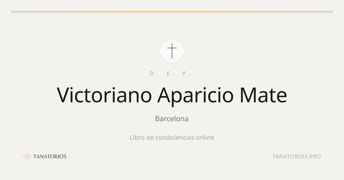 Memorial de Victoriano Aparicio Mate