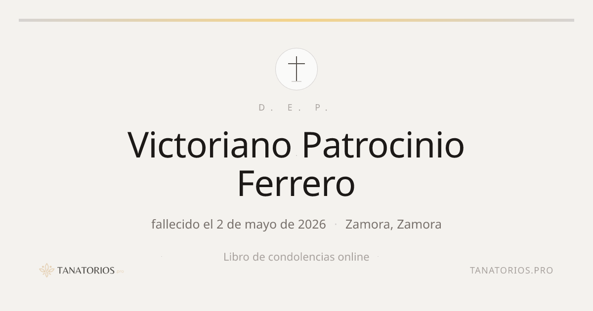 Memorial de Victoriano Patrocinio Ferrero