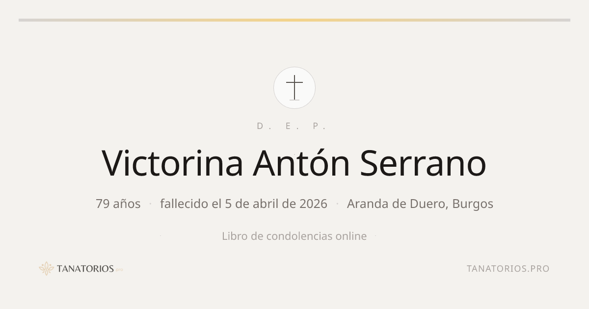 Memorial de Victorina Antón Serrano