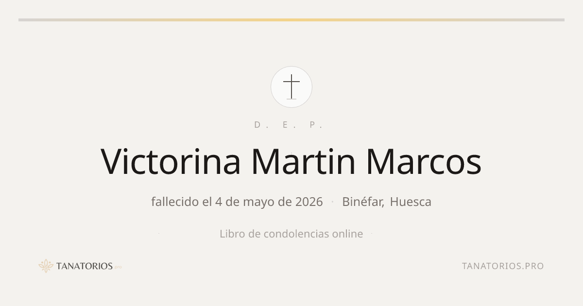 Memorial de Victorina Martin Marcos