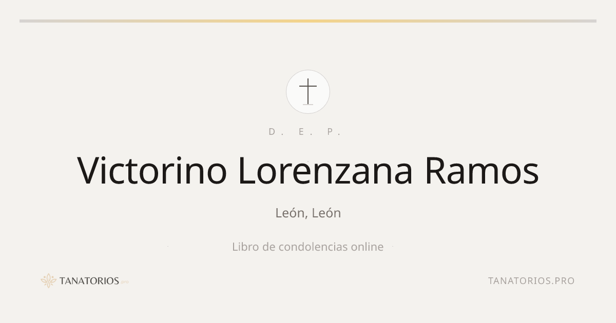 Memorial de Victorino Lorenzana Ramos