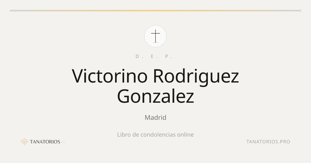 Memorial de Victorino Rodriguez Gonzalez