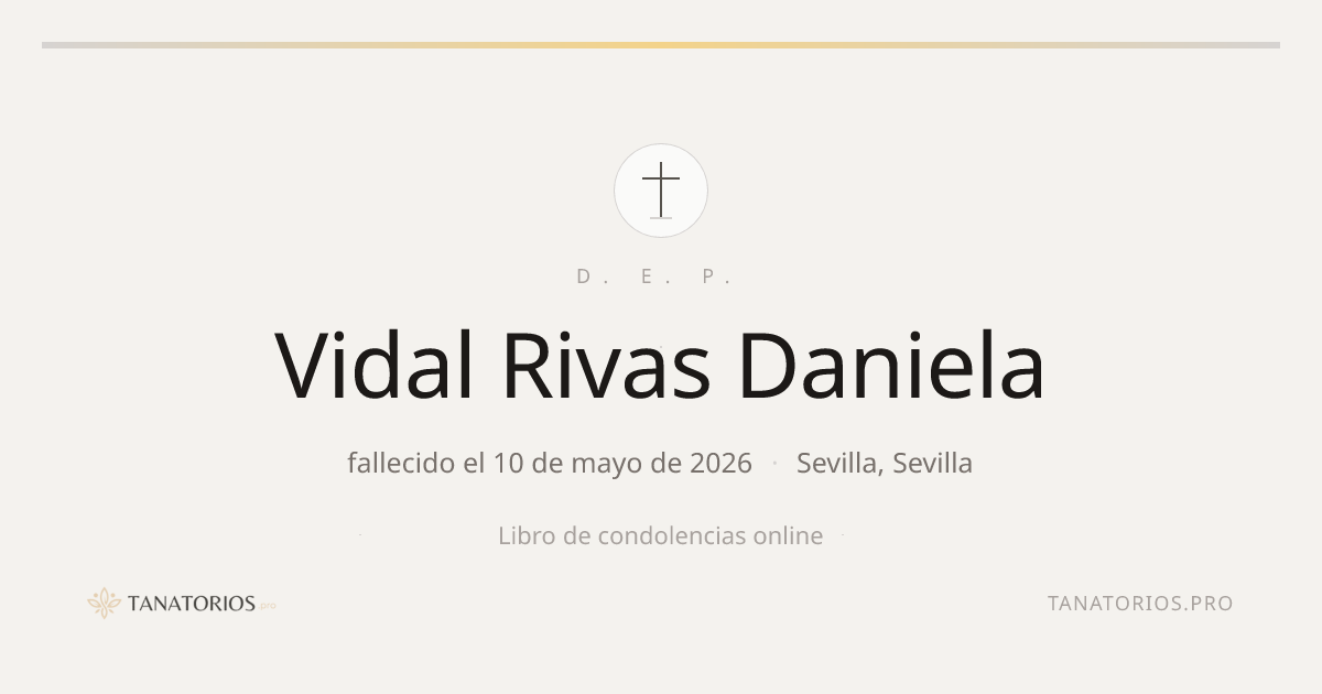 Memorial de Vidal Rivas Daniela