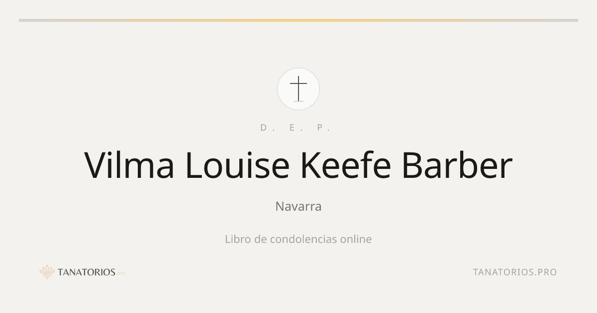 Memorial de Vilma Louise Keefe Barber