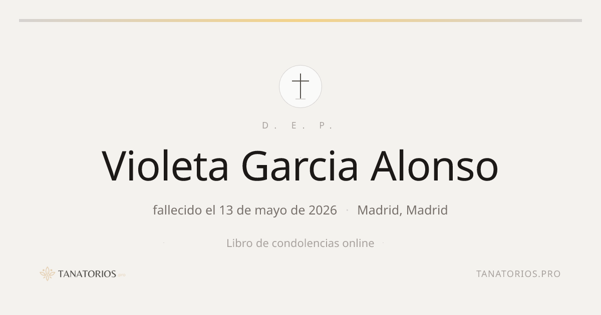 Memorial de Violeta Garcia Alonso