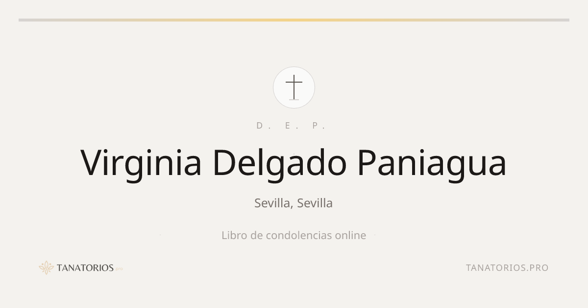 Memorial de Virginia Delgado Paniagua