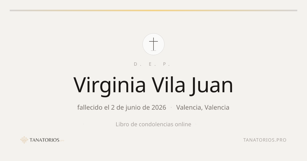 Memorial de Virginia Vila Juan