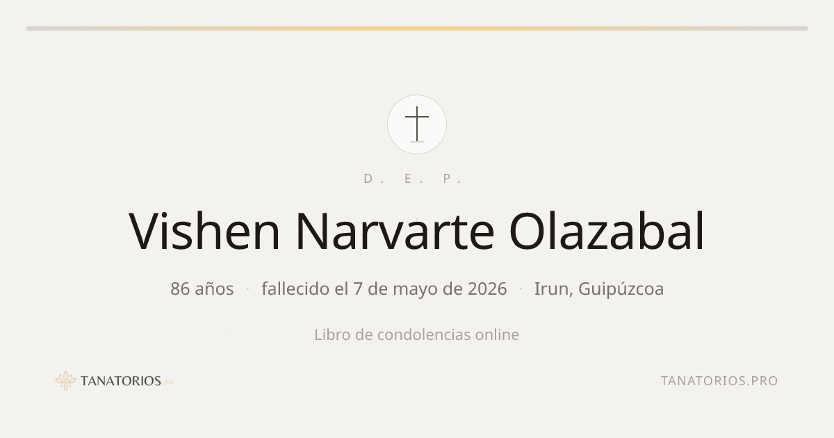 Memorial de Vishen Narvarte Olazabal